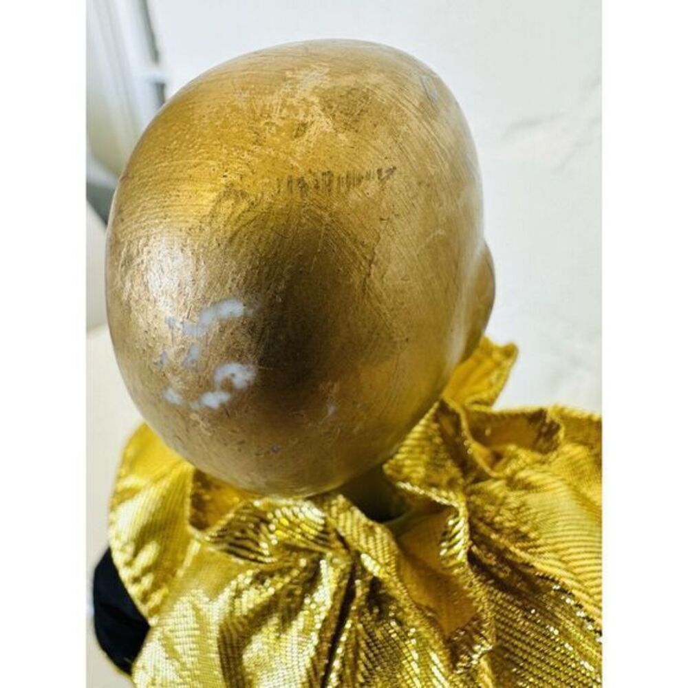 Victoria Impex Corp Collectible Black & Gold‎ Porcelain 16.5" Clown Jester Doll - Picture 11 of 16